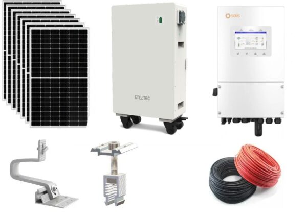 Sistem fotovoltaic 6 kW cu baterie de stocare Steltec 14.33