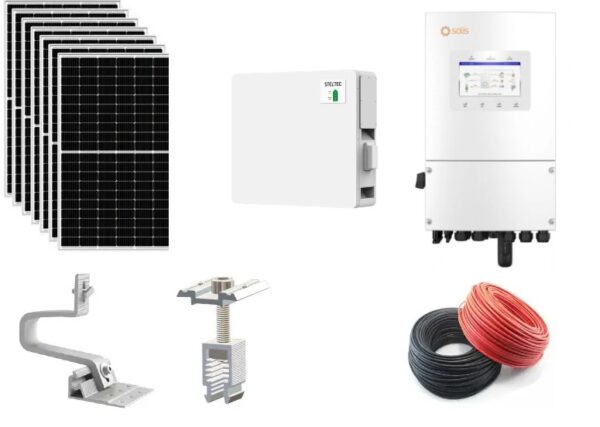 Sistem fotovoltaic 6 kW cu baterie de stocare Steltec 5.22